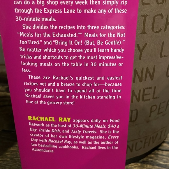 Rachel Ray Express Lane Meals Food Network softcover cookbook - Picture 7 of 7